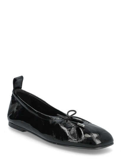 ALOHAS Rosalind Patent Brown Leather Ballet Flats Black 36