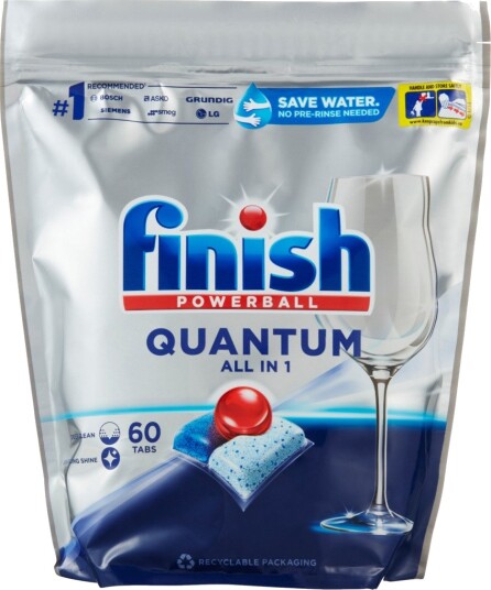 FINISH QUANTUM ALL IN 1 OPPVASKMASKIN TABLETTER 60 STK 3208545 FINISH QUANTUM ALL IN 1 OPPVASKMASKIN TABLETTER 60 STK 3208545