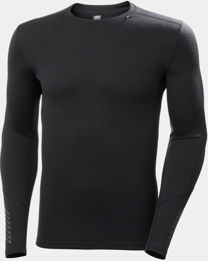 Helly Hansen Herre Lifa Merino Mellomvekt Crew Basislag Lifa® Svart S Helly Hansen Herre Lifa Merino Mellomvekt Crew Basislag Lifa® Svart S