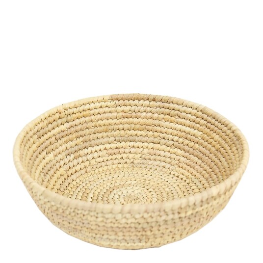 Afroart  Palm kurv 24,5x8 cm natur