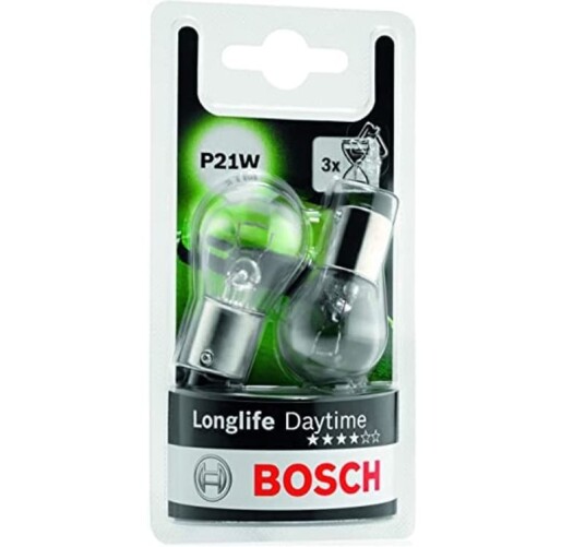 Bosch Longlife Daytime lyspære
sett P21W 1987301050 Bosch Longlife Daytime lyspære
sett P21W 1987301050