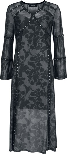 Rock Rebel by EMP Lang kjole   2 i 1 Kjole   S til XXL   Damer   svart