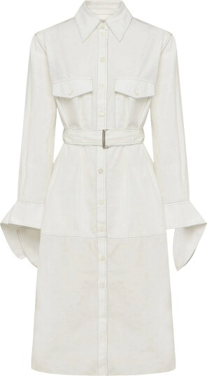 Maison Kitsune Shirt Dress White 36