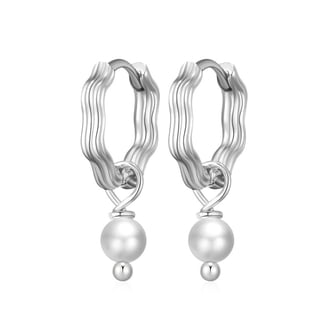 Nora Norway Schirin round ear silver White