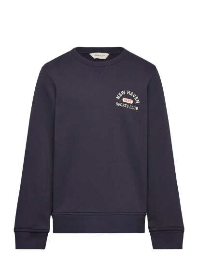 GANT Graphic C Neck Sweat Blue 134 140