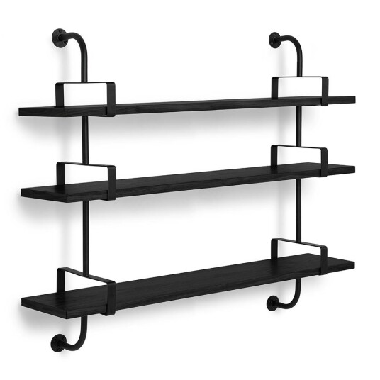 Gubi Demon Hylle 3 155cm Sort/Sort Ask
