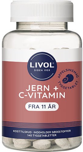 Livol Jern + C vitamin 140 Tabletter Livol Jern + C vitamin 140 Tabletter