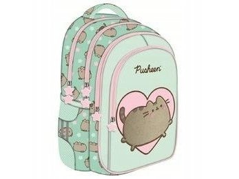 Ryggsekk 27X39x12 1Zip 5Lommer Pusheen Mint Fol