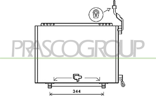 Kondensator klimaanlegg PRASCO FD602C008
