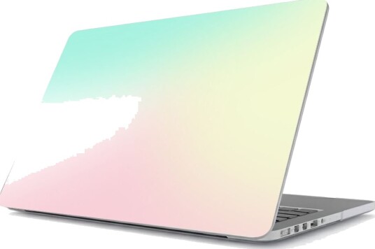 Klistremerke Macbook deksel Gradient Pastell