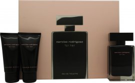 Narciso Rodriguez for Her Gavesett 50ml EDT + 50ml Body Lotion + 50ml Dusjgel