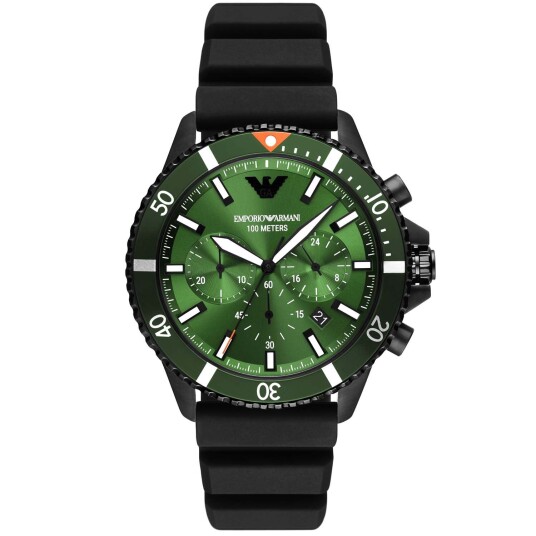 Emporio Armani Diver AR11463 - Herre - 43 mm - Analog - Kvarts urverk - Mineralglas Emporio Armani Diver AR11463 - Herre - 43 mm - Analog - Kvarts urverk - Mineralglas