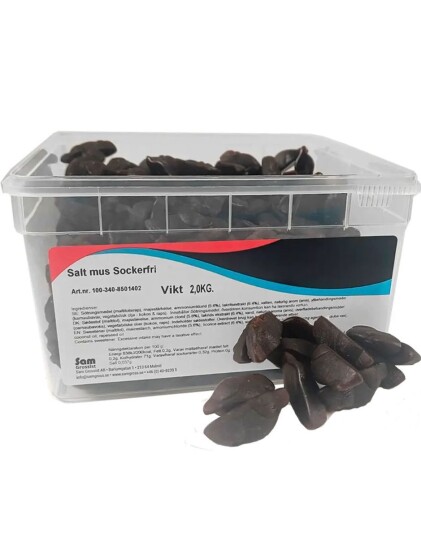 2 kg kg Sukkerfrie Salta MösSalt og Myk Lakrismus
