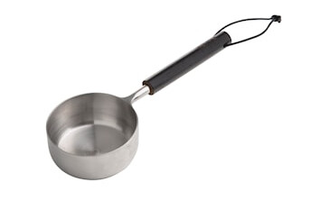 Desilitermål – Svart tre/Metall Desilitermål – Svart tre/Metall