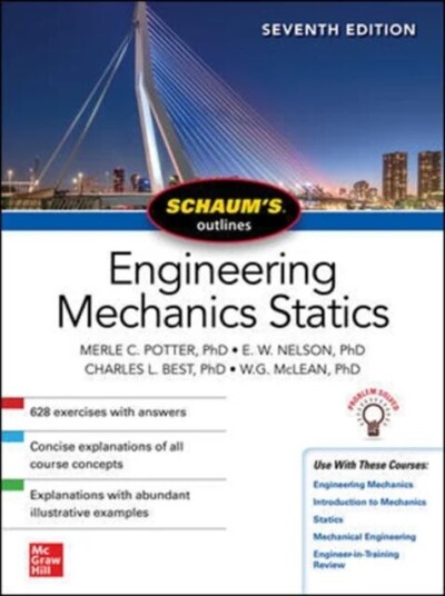 Schaum'S Outline Of Engineering Mechanics: Statics, Seventh Edition Av Merle Potter, E. Nelson, Charles Best, William Mclean