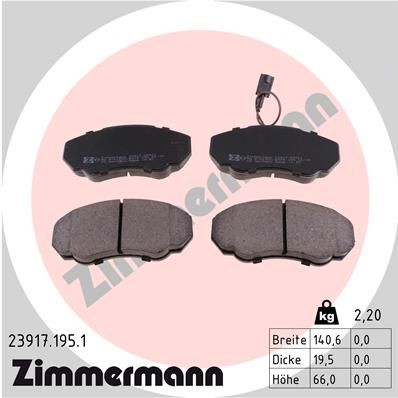 Bremseklosser ZIMMERMANN 23917.195.1