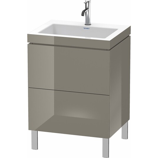 Duravit L-Cube Servantskap m/2 skuffer 600x698x480 mm Flanellgrå HG