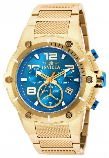 Invicta Herreklokke 19532 Speedway Blå/Gulltonet stål Ø52 mm Invicta Herreklokke 19532 Speedway Blå/Gulltonet stål Ø52 mm