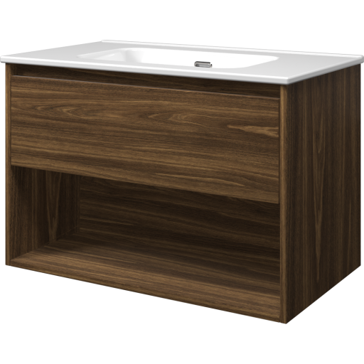 Sanibell Proline møbelpakke, uten armaturhull, 81x46 cm, cabana eik Sanibell Proline møbelpakke, uten armaturhull, 81x46 cm, cabana eik