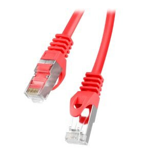Lanberg Koblingskabel Rj-45 Hann Til Rj-45 Hann 1 M 5.7 Mm Ftp Cat 6 Formstøpt Uten Hindringer Flertrådet Rød Ral 3017