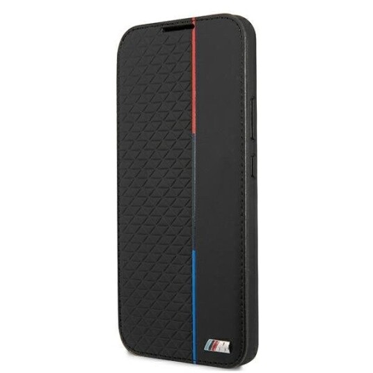 BMW M Collection Triangles Flip Deksler for Samsung Galaxy S22+ med Kortholder - Svart