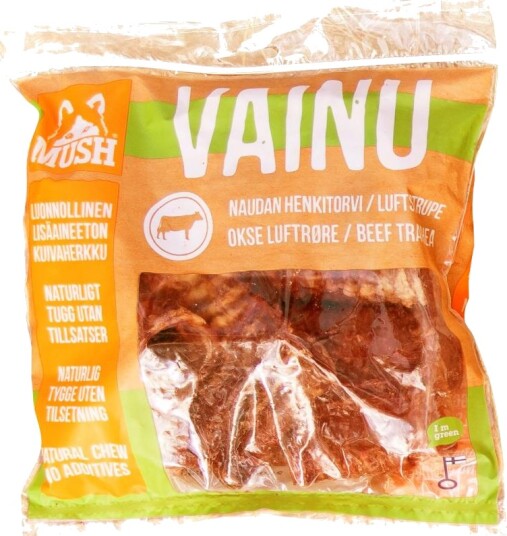 Mush Luftstrupe 200 g - Naturlig Hundegodbit til Store Raser Mush Luftstrupe 200 g - Naturlig Hundegodbit til Store Raser