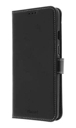 Insmat Exclusive Flip-deksel for Apple iPhone 13 Pro Max i Blå – Ekte Skinn og Polykarbonat