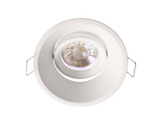 Deko Light Arktur 110019 Loftsindbygningsring Led Rgb Halogen Gu5.3 Mr 16 35 W Signalhvid Ral 9003