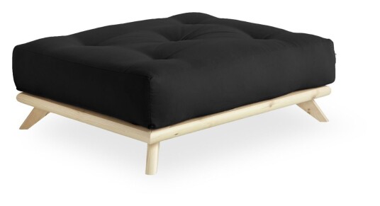 Karup Design Senza Puff, Mørkegrå/Natur Unoliving 1580365-11-0 1580365-03-0