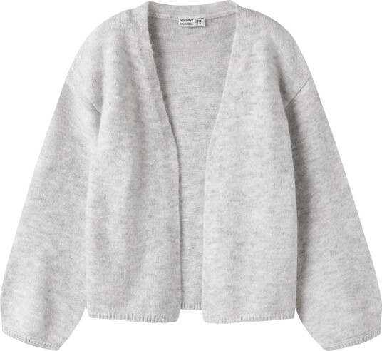 Name It Nkfolina Ls Knit Card Noos Grey 122 128