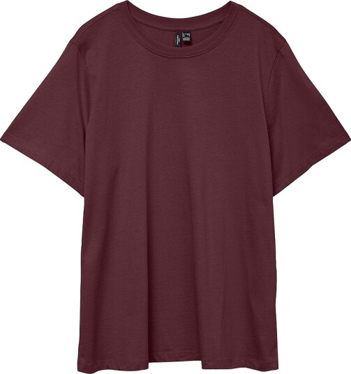 Vero Moda Curve T skjorte vmPaulina SS GA Jrs Rød