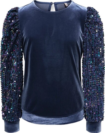 Kids Only Kogconfidence L/S Sequins O-Neck Jrs - NAVAL ACADEMY - 122-128