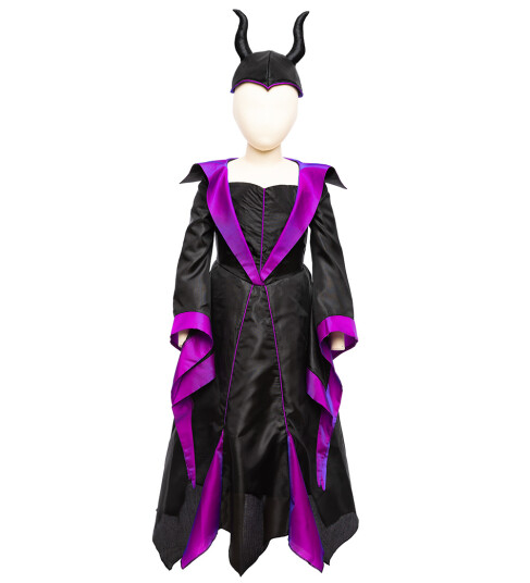 Great Pretenders Villain Princess Dress with headband 9-10 år
