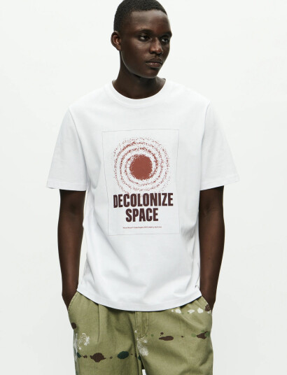 WOOD WOOD Wwbobby Tee Space 25220 - White - L