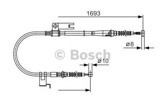 Tautrekk, håndbremse BOSCH 1 987 477 917