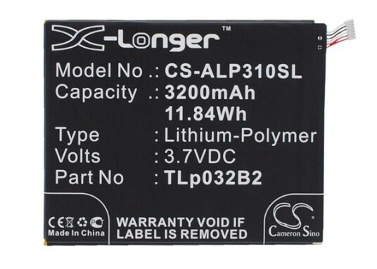 Alcatel Batteri (3200 mAh 3.7 V) passende til Alcatel P310A
