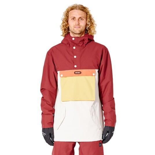 Rip Curl Men's Primative Anorak Jacket M Maroon Rip Curl Men's Primative Anorak Jacket M Maroon