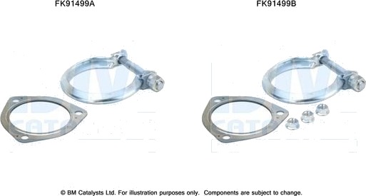 Monteringssett, katalysator BM CATALYSTS FK91499 Monteringssett, katalysator BM CATALYSTS FK91499