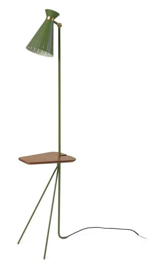 Warm Nordic Cone Gulvlampe m/Bord Pine Green