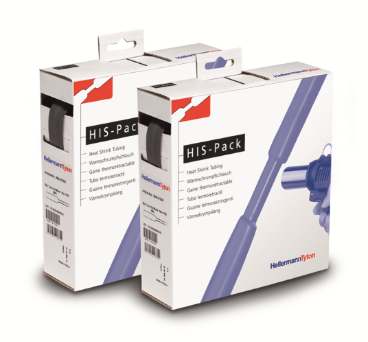 Hellermann Tyton HIS Pack Krympeslange 2:1 svart 12,7/6,4 mm 5 m Installasjonsmaterial