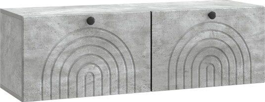  Vegghengt TV skap Betonggrå 98 x 31 x 30 cm Konstruert tre