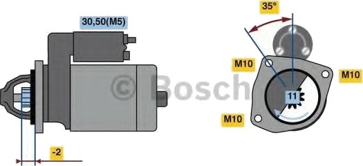 BOSCH 0 986 023 850 Starter