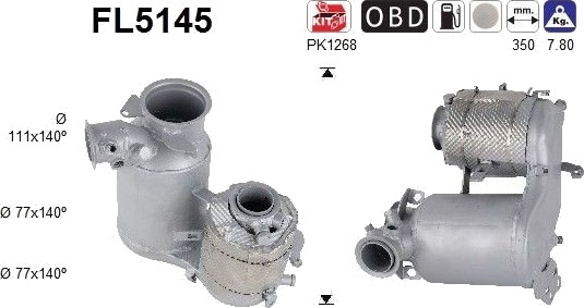 AS FL5145 Partikkelfilter AS FL5145 Partikkelfilter