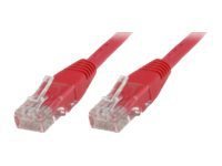 MicroConnect - Nettverkskabel - RJ-45 (hann) til RJ-45 (hann) - 1 m - UTP - CAT 6 - rød