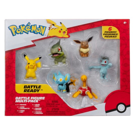 Pokémon Battle Figursett med 6 figurer - 5 cm Høyde Pokémon Battle Figursett med 6 figurer - 5 cm Høyde