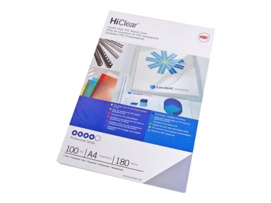 Indbindingsomslag Gbc A4 250 Micron Klar Pvc 50 Stk.