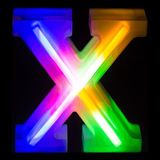 Out of the Blue LED Bokstav Neon - Bokstav X