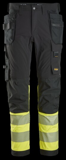 Snickers Workwear 6231 Midjebukse Svart Gul