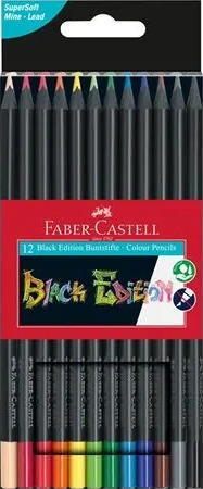 Faber-Castell Fargeblyanter Black Edition 12-set