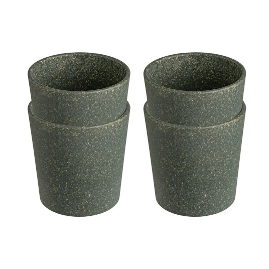 Koziol Connect kopp S 19 cl 4-pakning Nature ash grey